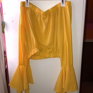 Cult Collection Yellow Crop Top